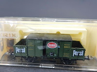 Trix gesloten goederenwagen ("kolonialwarenwagen") met persil- en henkel-opdruk van de koninklijk beierse staatsspoorwegen (k.bay.sts.b.) - afbeelding 2 van  3