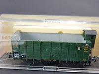 Trix hoge open goederenwagen (hogeboordwagen) met remmershuis van de koninklijke beierse staatsspoorwegen (k.bay.sts.b.) - afbeelding 2 van  3