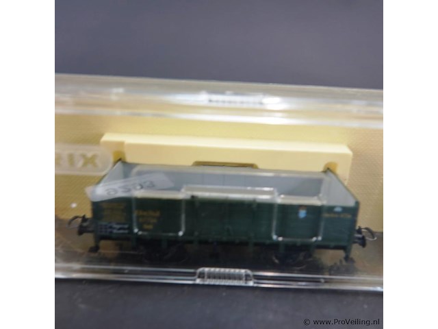 Trix open goederenwagon (hoogbordwagen) van de belgische spoorwegen (nmbs/sncb) - afbeelding 2 van  3