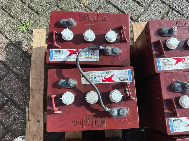 Trojan golfkar accu pakket 6v (8x) - afbeelding 6 van  6