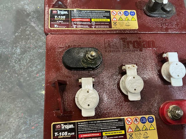 Trojan t-105 6 volt hoogwerkeraccu (4x) - afbeelding 5 van  6