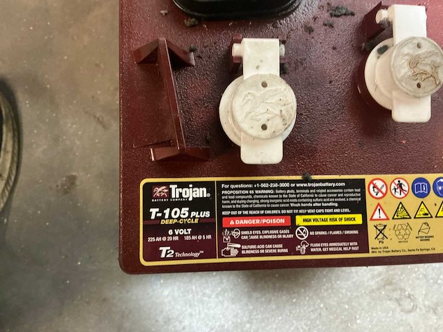 Trojan t-105 6 volt hoogwerkeraccu (4x) - afbeelding 5 van  7