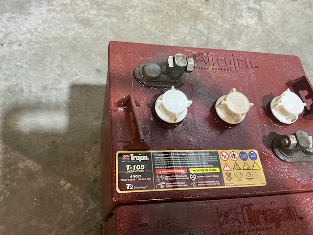 Trojan t-105 6 volt hoogwerkeraccu (4x) - afbeelding 7 van  7