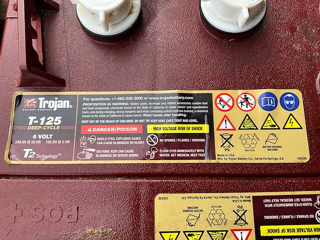 Trojan t-125 accu (4x) - afbeelding 2 van  5