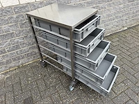 Trolley - met bakken - overige keukenbenodigdheden - afbeelding 1 van  2