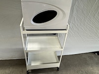 Trolley met handdoekwarmer, h6551, wit