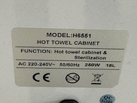 Trolley met handdoekwarmer, h6551, wit - afbeelding 4 van  5