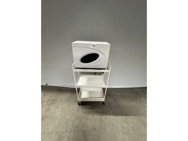 Trolley met handdoekwarmer, h6551, wit - afbeelding 1 van  5