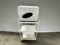 Trolley met handdoekwarmer, h6551, wit