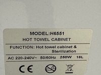 Trolley met handdoekwarmer, h6551, wit - afbeelding 5 van  5