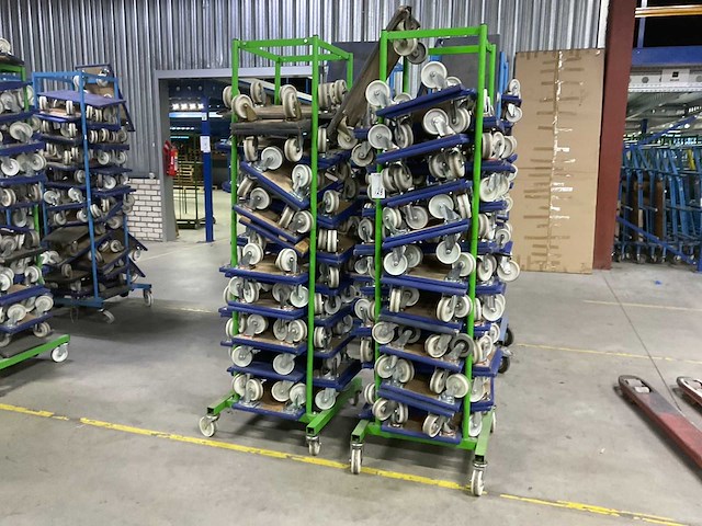 Trolley met meubeltransporters (2x) - afbeelding 1 van  3