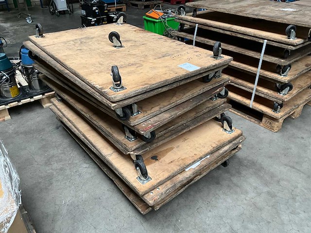 Trolley / plateauwagen (10x) - afbeelding 1 van  1