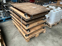 Trolley / plateauwagen (9x) - afbeelding 1 van  3