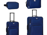 Trolley reiskofferset / kofferset athen - 5-delig - blauw - afbeelding 16 van  16