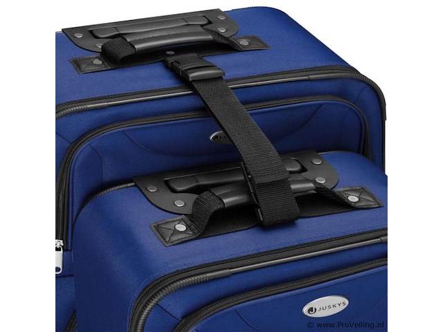 Trolley reiskofferset / kofferset athen - 5-delig - blauw - afbeelding 7 van  16