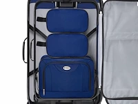 Trolley reiskofferset / kofferset athen - 5-delig - blauw - afbeelding 2 van  16