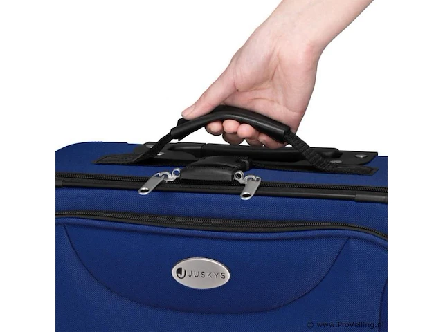Trolley reiskofferset / kofferset athen - 5-delig - blauw - afbeelding 10 van  16