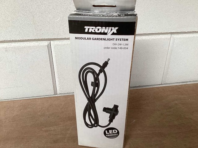 Tronix 2 weg split kabel voor modulair tuinverlichting systeem (41x) - afbeelding 1 van  2