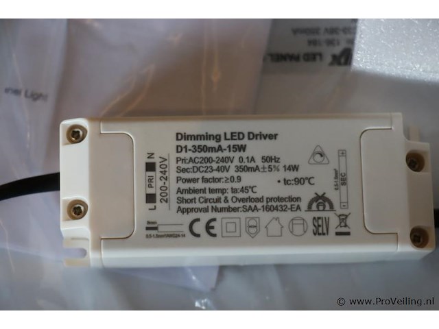 Tronix led inbouwspots incl. dimming led driver - 4 stuks - afbeelding 4 van  6