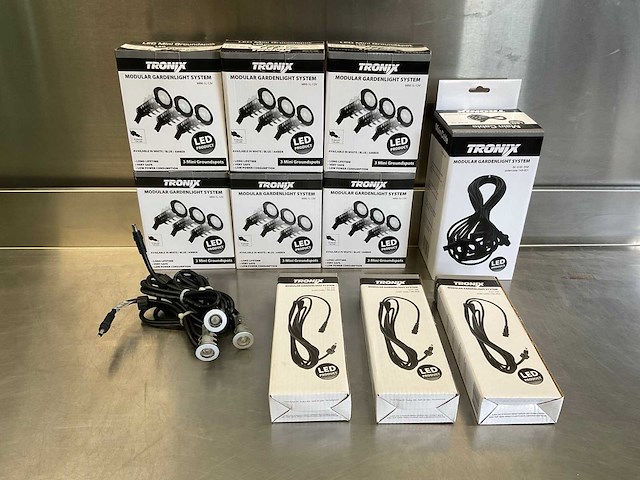 Tronix mini modulair led grondspots - set - afbeelding 1 van  7