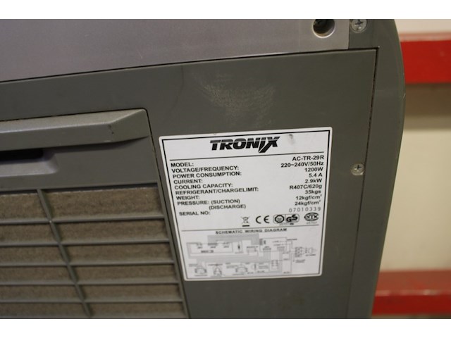 Tronix mobiele airco unit - afbeelding 5 van  9