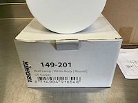 Tronix muurlamp - wit- rond 15 cm (12x) - afbeelding 3 van  10