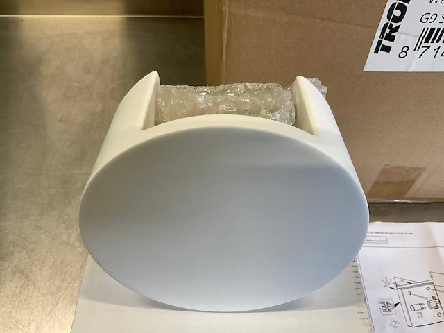 Tronix muurlamp - wit- rond 15 cm (12x) - afbeelding 5 van  10