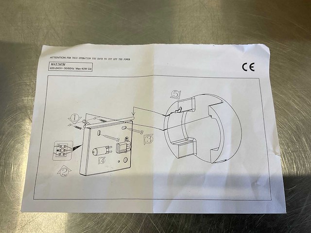 Tronix muurlamp - wit- rond 15 cm (12x) - afbeelding 6 van  10