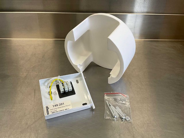 Tronix muurlamp - wit- rond 15 cm (12x) - afbeelding 8 van  10