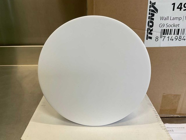 Tronix muurlamp - wit- rond 15 cm (12x) - afbeelding 3 van  7