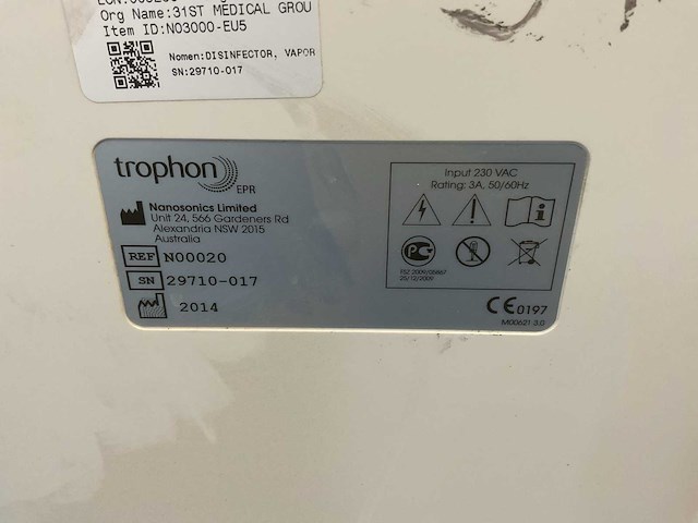 Trophon epr nanosonics desinfector - afbeelding 5 van  5