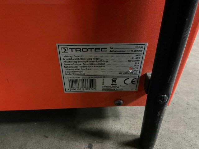 Trotec tds 50 heater - afbeelding 6 van  7