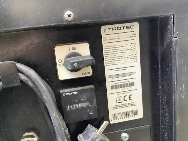 Trotec ttk 400 bouwdroger - afbeelding 4 van  4