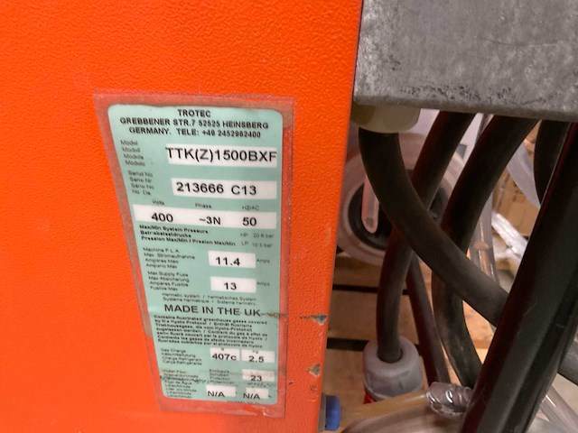Trotec ttk(z)1500bxf bouwdroger - afbeelding 6 van  7