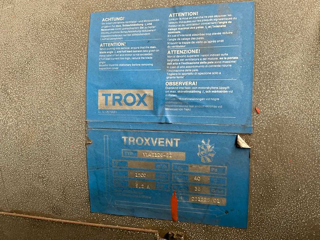 Troxvent vl4e126-02 tunnelventilator (2x) - afbeelding 5 van  5