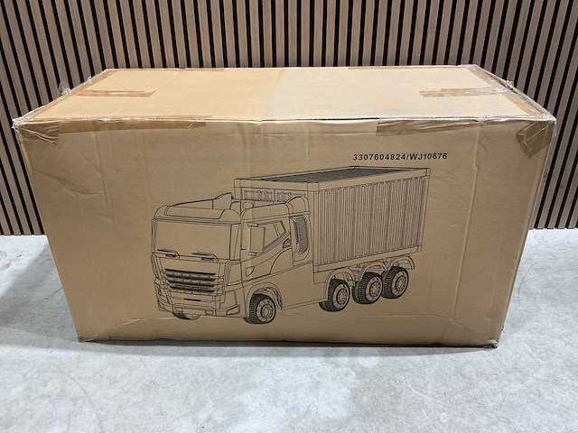 Truck champion rood elektrische kindervrachtwagen - afbeelding 9 van  47