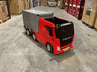 Truck champion rood elektrische kindervrachtwagen - afbeelding 10 van  57