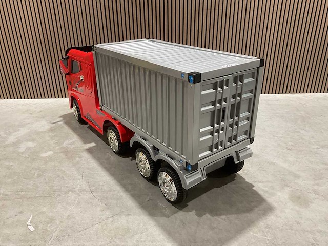 Truck champion rood elektrische kindervrachtwagen - afbeelding 25 van  57