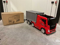 Truck champion rood elektrische kindervrachtwagen - afbeelding 33 van  57