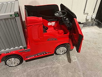 Truck champion rood elektrische kindervrachtwagen - afbeelding 32 van  52
