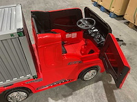Truck champion rood elektrische kindervrachtwagen - afbeelding 49 van  52