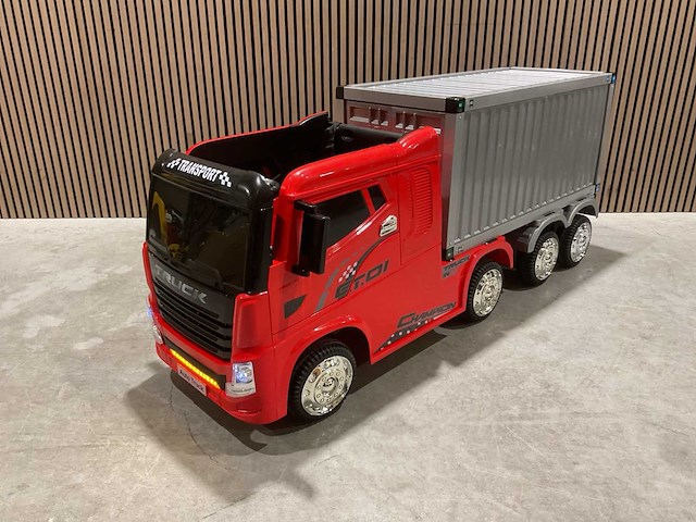 Truck champion rood elektrische kindervrachtwagen - afbeelding 28 van  58