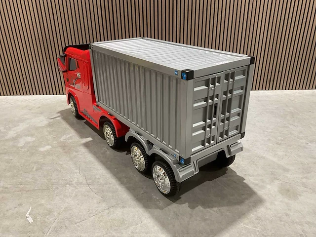 Truck champion rood elektrische kindervrachtwagen - afbeelding 25 van  58