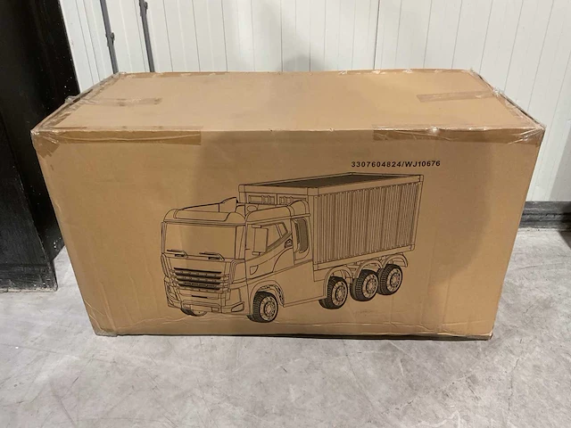 Truck champion rood elektrische kindervrachtwagen - afbeelding 35 van  58