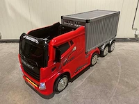 Truck champion rood elektrische kindervrachtwagen - afbeelding 50 van  58