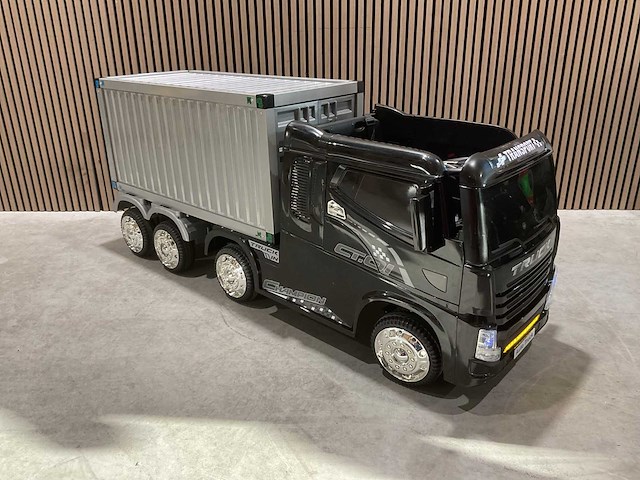 Truck champion zwart elektrische kindervrachtwagen - afbeelding 30 van  62
