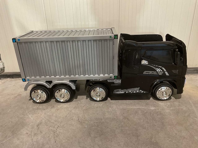 Truck champion zwart elektrische kindervrachtwagen - afbeelding 41 van  62