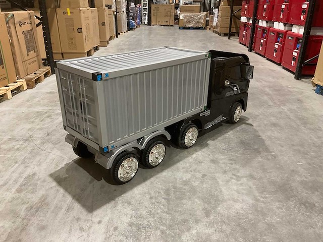 Truck champion zwart elektrische kindervrachtwagen - afbeelding 56 van  62