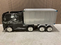 Truck champion zwart elektrische kindervrachtwagen - afbeelding 7 van  13