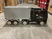 Truck champion zwart elektrische kindervrachtwagen - afbeelding 12 van  13
